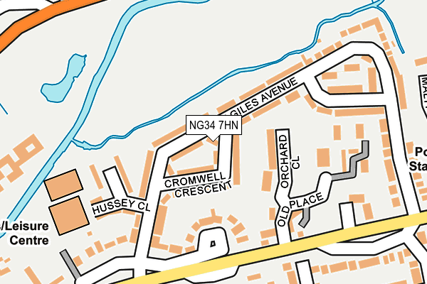 NG34 7HN map - OS OpenMap – Local (Ordnance Survey) NG34 7HN map - OS OpenMap – Local (Ordnance Survey)