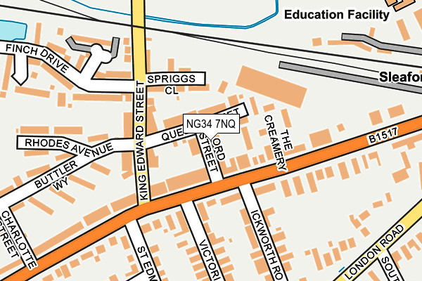NG34 7NQ map - OS OpenMap – Local (Ordnance Survey) NG34 7NQ map - OS OpenMap – Local (Ordnance Survey)