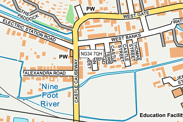NG34 7QH map - OS OpenMap – Local (Ordnance Survey) NG34 7QH map - OS OpenMap – Local (Ordnance Survey)