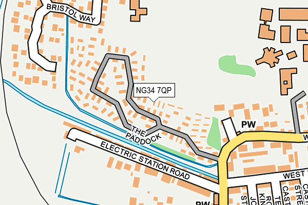 NG34 7QP map - OS OpenMap – Local (Ordnance Survey) NG34 7QP map - OS OpenMap – Local (Ordnance Survey)