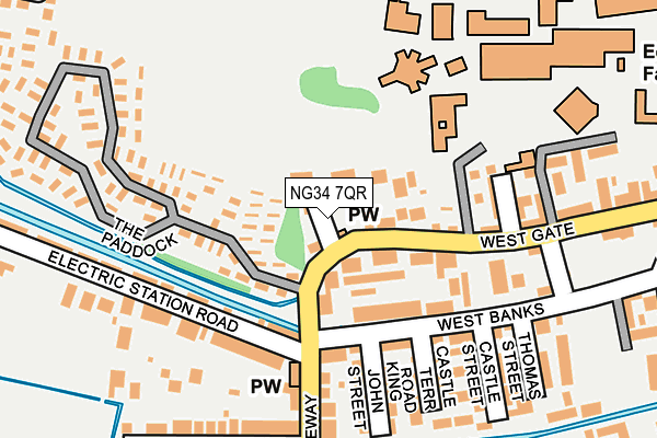 NG34 7QR map - OS OpenMap – Local (Ordnance Survey) NG34 7QR map - OS OpenMap – Local (Ordnance Survey)