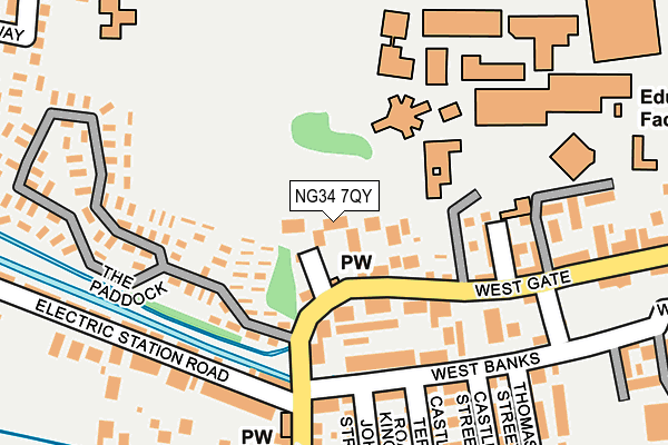 NG34 7QY map - OS OpenMap – Local (Ordnance Survey) NG34 7QY map - OS OpenMap – Local (Ordnance Survey)