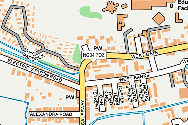 NG34 7QZ map - OS OpenMap – Local (Ordnance Survey) NG34 7QZ map - OS OpenMap – Local (Ordnance Survey)