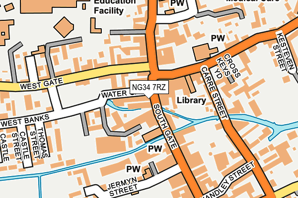 NG34 7RZ map - OS OpenMap – Local (Ordnance Survey) NG34 7RZ map - OS OpenMap – Local (Ordnance Survey)