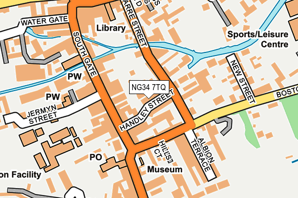 NG34 7TQ map - OS OpenMap – Local (Ordnance Survey) NG34 7TQ map - OS OpenMap – Local (Ordnance Survey)