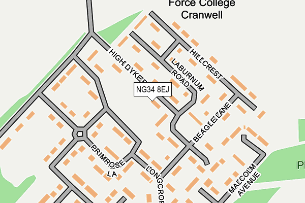 NG34 8EJ map - OS OpenMap – Local (Ordnance Survey) NG34 8EJ map - OS OpenMap – Local (Ordnance Survey)