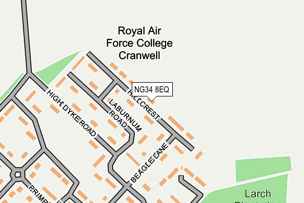 NG34 8EQ map - OS OpenMap – Local (Ordnance Survey) NG34 8EQ map - OS OpenMap – Local (Ordnance Survey)