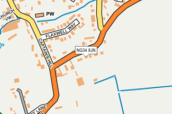 NG34 8JN map - OS OpenMap – Local (Ordnance Survey) NG34 8JN map - OS OpenMap – Local (Ordnance Survey)
