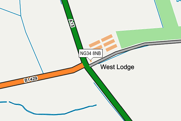 NG34 8NB map - OS OpenMap – Local (Ordnance Survey) NG34 8NB map - OS OpenMap – Local (Ordnance Survey)