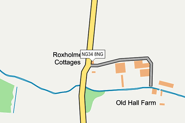 NG34 8NG map - OS OpenMap – Local (Ordnance Survey) NG34 8NG map - OS OpenMap – Local (Ordnance Survey)