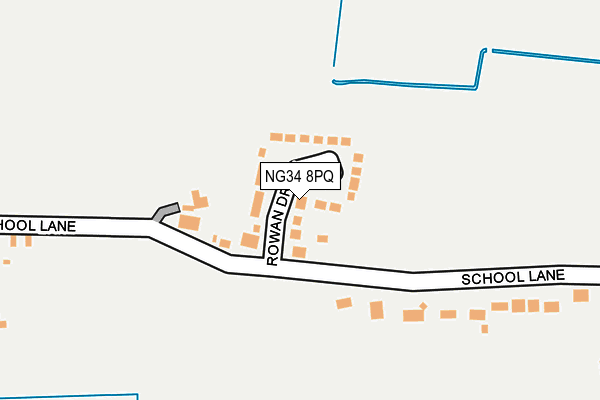 NG34 8PQ map - OS OpenMap – Local (Ordnance Survey) NG34 8PQ map - OS OpenMap – Local (Ordnance Survey)