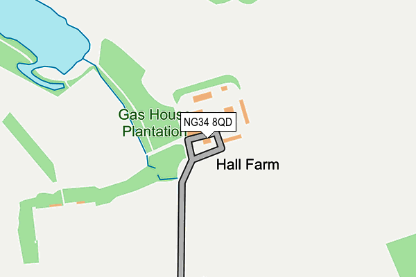 NG34 8QD map - OS OpenMap – Local (Ordnance Survey) NG34 8QD map - OS OpenMap – Local (Ordnance Survey)