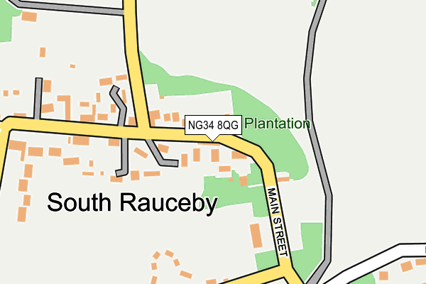 NG34 8QG map - OS OpenMap – Local (Ordnance Survey) NG34 8QG map - OS OpenMap – Local (Ordnance Survey)