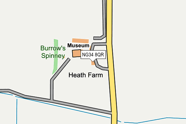 NG34 8QR map - OS OpenMap – Local (Ordnance Survey) NG34 8QR map - OS OpenMap – Local (Ordnance Survey)