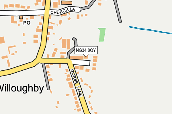 NG34 8QY map - OS OpenMap – Local (Ordnance Survey) NG34 8QY map - OS OpenMap – Local (Ordnance Survey)