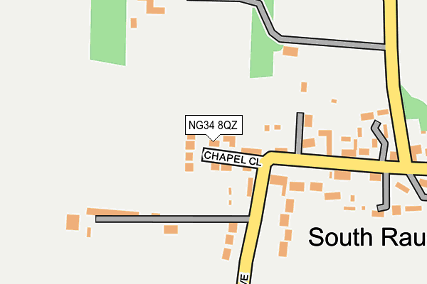 NG34 8QZ map - OS OpenMap – Local (Ordnance Survey) NG34 8QZ map - OS OpenMap – Local (Ordnance Survey)