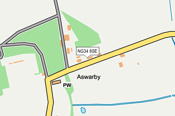 NG34 8SE map - OS OpenMap – Local (Ordnance Survey) NG34 8SE map - OS OpenMap – Local (Ordnance Survey)