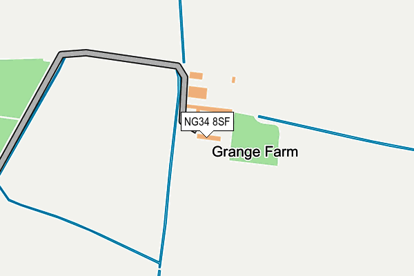 NG34 8SF map - OS OpenMap – Local (Ordnance Survey) NG34 8SF map - OS OpenMap – Local (Ordnance Survey)