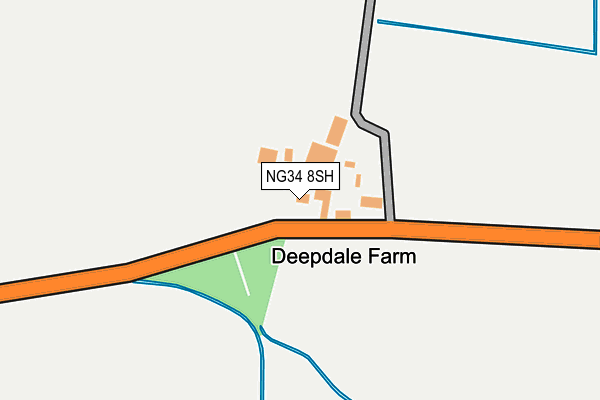 NG34 8SH map - OS OpenMap – Local (Ordnance Survey) NG34 8SH map - OS OpenMap – Local (Ordnance Survey)