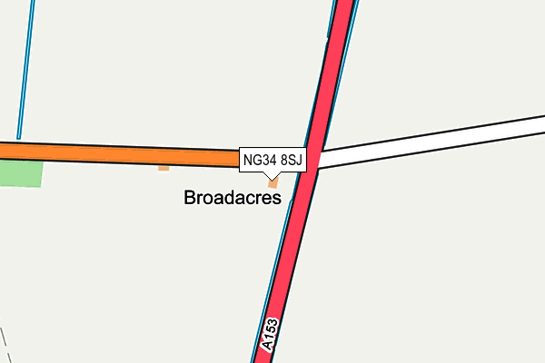 NG34 8SJ map - OS OpenMap – Local (Ordnance Survey) NG34 8SJ map - OS OpenMap – Local (Ordnance Survey)