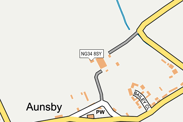 NG34 8SY map - OS OpenMap – Local (Ordnance Survey) NG34 8SY map - OS OpenMap – Local (Ordnance Survey)