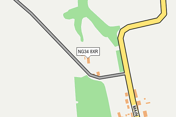NG34 8XR map - OS OpenMap – Local (Ordnance Survey) NG34 8XR map - OS OpenMap – Local (Ordnance Survey)