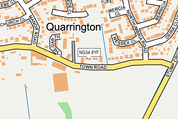 NG34 8YF map - OS OpenMap – Local (Ordnance Survey) NG34 8YF map - OS OpenMap – Local (Ordnance Survey)