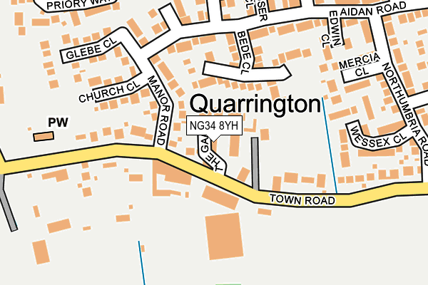 NG34 8YH map - OS OpenMap – Local (Ordnance Survey) NG34 8YH map - OS OpenMap – Local (Ordnance Survey)