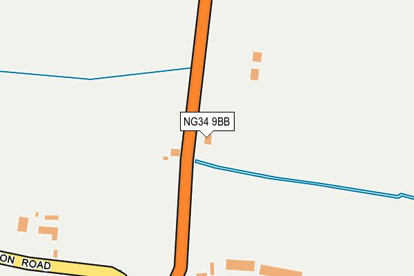NG34 9BB map - OS OpenMap – Local (Ordnance Survey) NG34 9BB map - OS OpenMap – Local (Ordnance Survey)