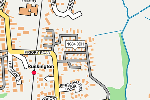 NG34 9DH map - OS OpenMap – Local (Ordnance Survey) NG34 9DH map - OS OpenMap – Local (Ordnance Survey)