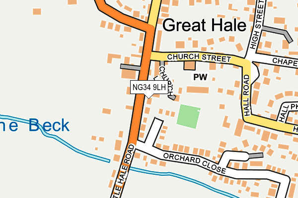 NG34 9LH map - OS OpenMap – Local (Ordnance Survey) NG34 9LH map - OS OpenMap – Local (Ordnance Survey)