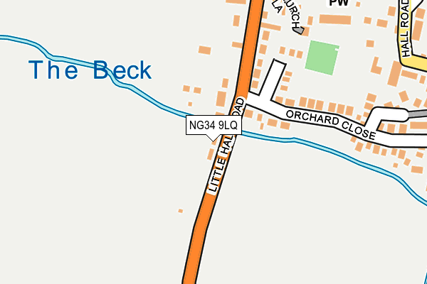 NG34 9LQ map - OS OpenMap – Local (Ordnance Survey) NG34 9LQ map - OS OpenMap – Local (Ordnance Survey)