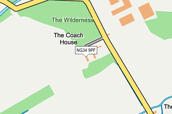 NG34 9PF map - OS OpenMap – Local (Ordnance Survey) NG34 9PF map - OS OpenMap – Local (Ordnance Survey)