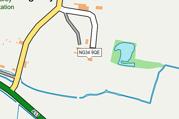 NG34 9QE map - OS OpenMap – Local (Ordnance Survey) NG34 9QE map - OS OpenMap – Local (Ordnance Survey)