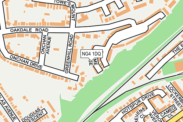 NG4 1DQ map - OS OpenMap – Local (Ordnance Survey) NG4 1DQ map - OS OpenMap – Local (Ordnance Survey)