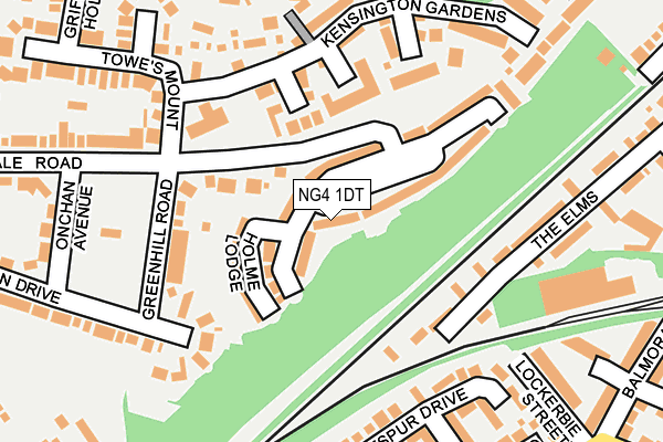 NG4 1DT map - OS OpenMap – Local (Ordnance Survey) NG4 1DT map - OS OpenMap – Local (Ordnance Survey)