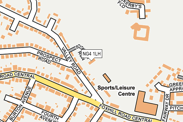 NG4 1LH map - OS OpenMap – Local (Ordnance Survey) NG4 1LH map - OS OpenMap – Local (Ordnance Survey)