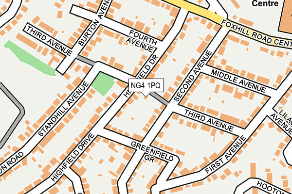 NG4 1PQ map - OS OpenMap – Local (Ordnance Survey) NG4 1PQ map - OS OpenMap – Local (Ordnance Survey)