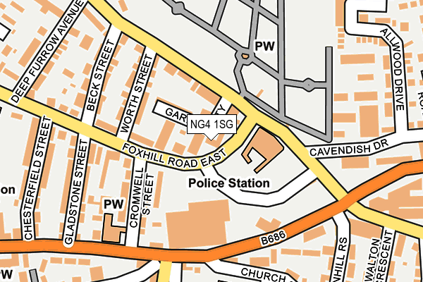 NG4 1SG map - OS OpenMap – Local (Ordnance Survey) NG4 1SG map - OS OpenMap – Local (Ordnance Survey)