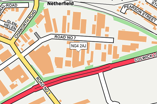 NG4 2AJ map - OS OpenMap – Local (Ordnance Survey) NG4 2AJ map - OS OpenMap – Local (Ordnance Survey)