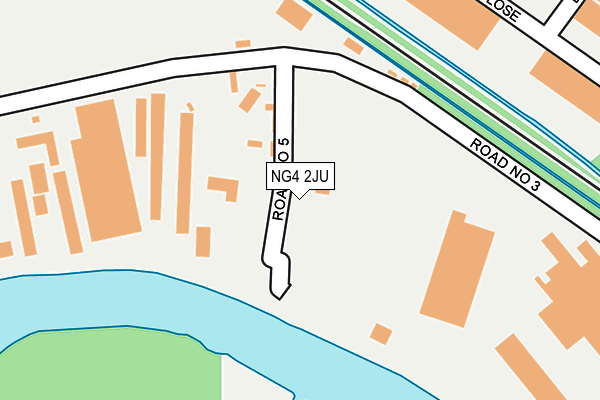 NG4 2JU map - OS OpenMap – Local (Ordnance Survey) NG4 2JU map - OS OpenMap – Local (Ordnance Survey)