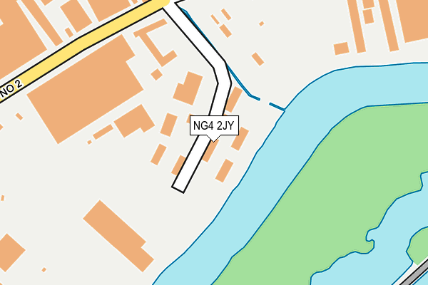 NG4 2JY map - OS OpenMap – Local (Ordnance Survey) NG4 2JY map - OS OpenMap – Local (Ordnance Survey)