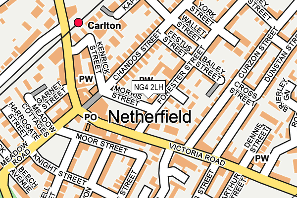 NG4 2LH map - OS OpenMap – Local (Ordnance Survey) NG4 2LH map - OS OpenMap – Local (Ordnance Survey)