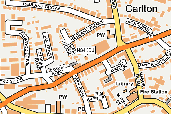 NG4 3DU map - OS OpenMap – Local (Ordnance Survey) NG4 3DU map - OS OpenMap – Local (Ordnance Survey)