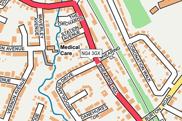 NG4 3GX map - OS OpenMap – Local (Ordnance Survey) NG4 3GX map - OS OpenMap – Local (Ordnance Survey)