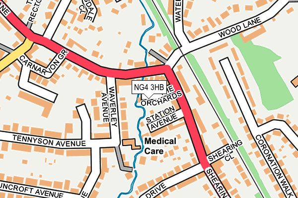 NG4 3HB map - OS OpenMap – Local (Ordnance Survey) NG4 3HB map - OS OpenMap – Local (Ordnance Survey)
