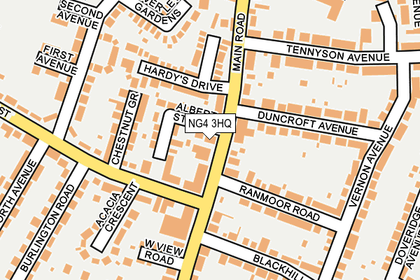 NG4 3HQ map - OS OpenMap – Local (Ordnance Survey) NG4 3HQ map - OS OpenMap – Local (Ordnance Survey)