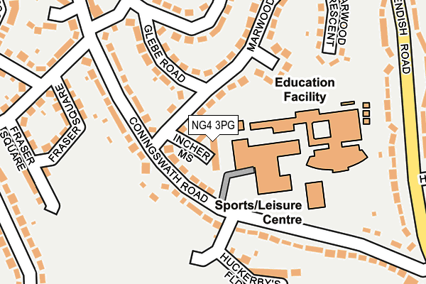 NG4 3PG map - OS OpenMap – Local (Ordnance Survey) NG4 3PG map - OS OpenMap – Local (Ordnance Survey)