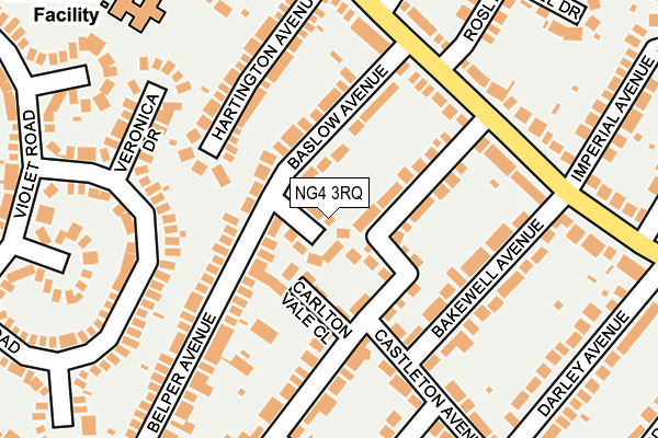 NG4 3RQ map - OS OpenMap – Local (Ordnance Survey) NG4 3RQ map - OS OpenMap – Local (Ordnance Survey)