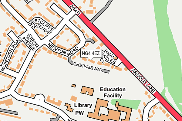 NG4 4EZ map - OS OpenMap – Local (Ordnance Survey) NG4 4EZ map - OS OpenMap – Local (Ordnance Survey)